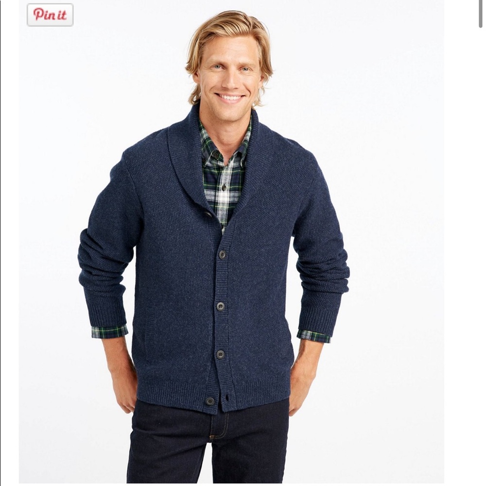 LLBean Lambswool Cardigan
